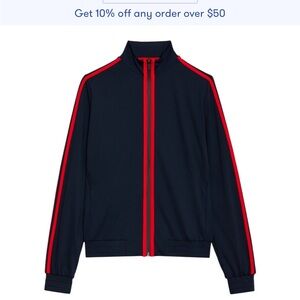 Splits59 - women’s fox tech flex jacket indigo poppy blue and red sz M